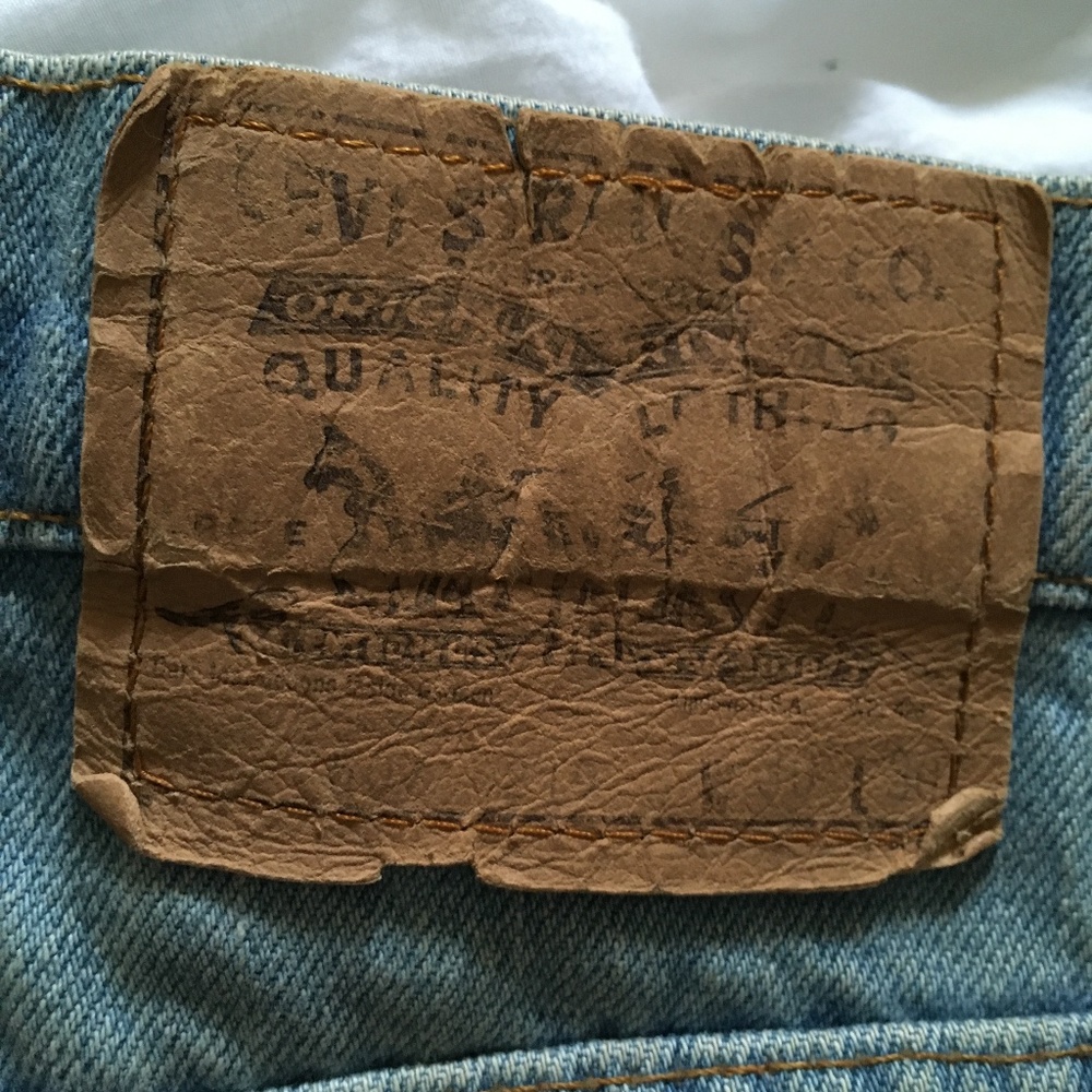 LEVI'S X VIVIENNE WESTWOOD Repurposed Dirty Wash Jeans Velvet Tuxedo Stripes - Picture 8 of 8